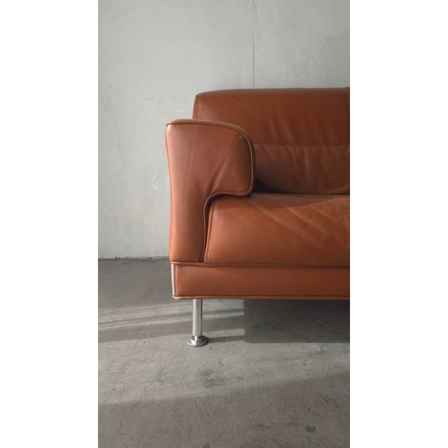 1990s 1990s Vintage Leather Sofa For Sale - Image 5 of 13