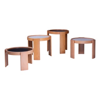 Model 780/783 Coffee Tables by Gianfranco Frattini for Cassina, Set of 4 For Sale