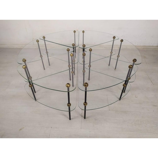 Vintage Glass Nesting Tables, 1960s, Set of 4 For Sale - Image 12 of 15