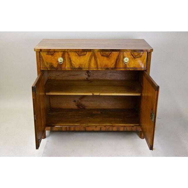 Wood 19th Century Prayer Walnut Trumeau, Austria, 1840s For Sale - Image 7 of 18