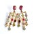 Bochic "Orient" Vintage Ruby & Multi gem Chandelier Earrings Set 18K Gold&Silver, A Pair For Sale - Image 17 of 18