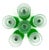 Mid 20th Century Hollywood Regency Anchor Hocking Forest Green Glass Goblets – Set of 6 For Sale In Houston - Image 6 of 8