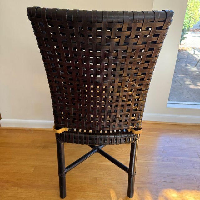 Vintage McGuire Rawhide Antalya Table & Chair Set For Sale - Image 16 of 16