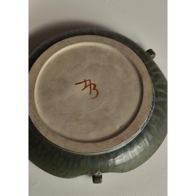 Art Deco Organically Shaped Stoneware Bowl by Arne Bang, Denmark, 1930s For Sale - Image 9 of 12