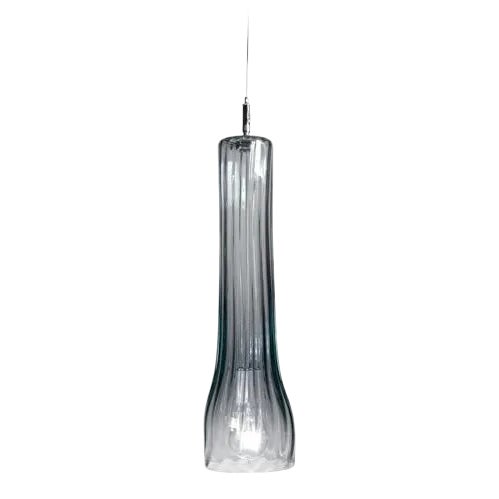Curve Pendant Light from the Flashlight Collection in Transparent For Sale