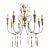 Swedish Country Gustavian Style Currey & Co Hannah Chandelier For Sale