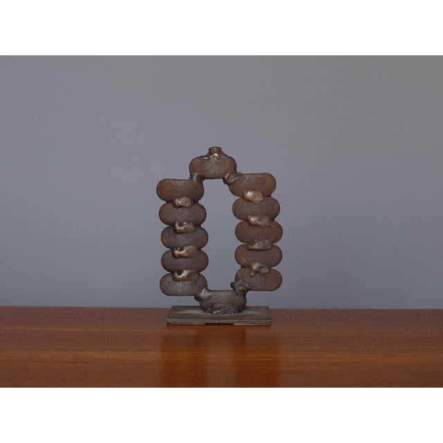 Modern Abstract Sculpture in Iron from Theo Niermeyer, 1970s For Sale - Image 3 of 8