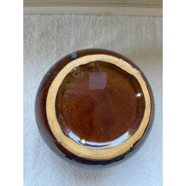 Ceramic Vintage Arts and Craft Brush McCoy Multicolor Drip Glaze Pottery Vase For Sale - Image 7 of 7