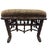 Hickory Furniture Faux Bamboo Leopard Stool/Ottoman For Sale - Image 4 of 7