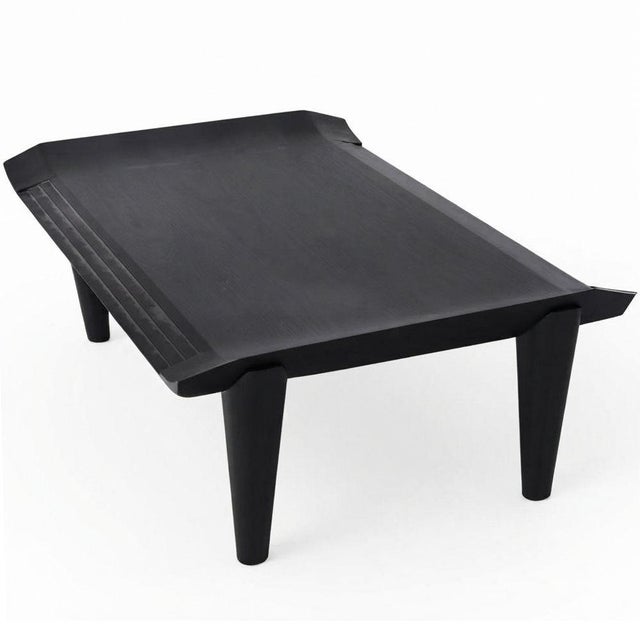 Postmodern 1990s Honduran Mahogany "Ocean" Coffee Table Attributed to Dakota Jackson For Sale - Image 3 of 4