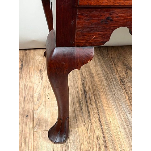 Brown Antique Queen Anne Walnut Chest on Frame With Drake Feet Probably Irish C. Late 18th Century For Sale - Image 8 of 9