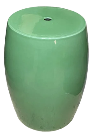 Vintage lChinoiserie Celadon Porcelain Garden Stool/Table 14.5" H