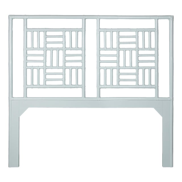 Finn Headboard Queen - Light Blue For Sale