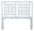 Finn Headboard Queen - Light Blue For Sale