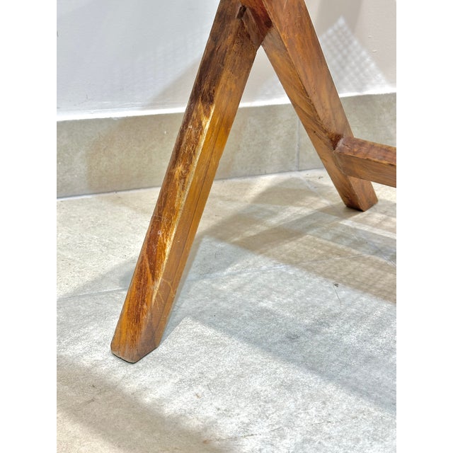 Brown Vintage Library Chairs by Pierre Jeanneret, 1950s, Set of 8 For Sale - Image 8 of 13