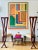 Wood Christopher Guy 1990's Side Chair in Mahogany With Crossed Legs and Leather Seat - 2 Available For Sale - Image 7 of 12