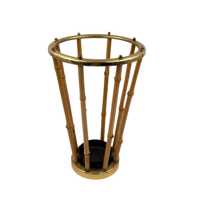 Hollywood Regency Bamboo Umbrella Rack, France 1970 For Sale - Image 4 of 8