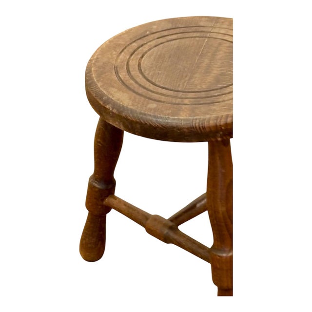 19th Century French Rustic Stool, 1880 For Sale - Image 5 of 7