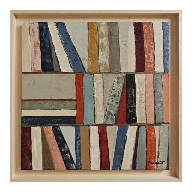 Affinités Littéraires, Contemporary Oil Painting, Framed by Sophie Dumont For Sale