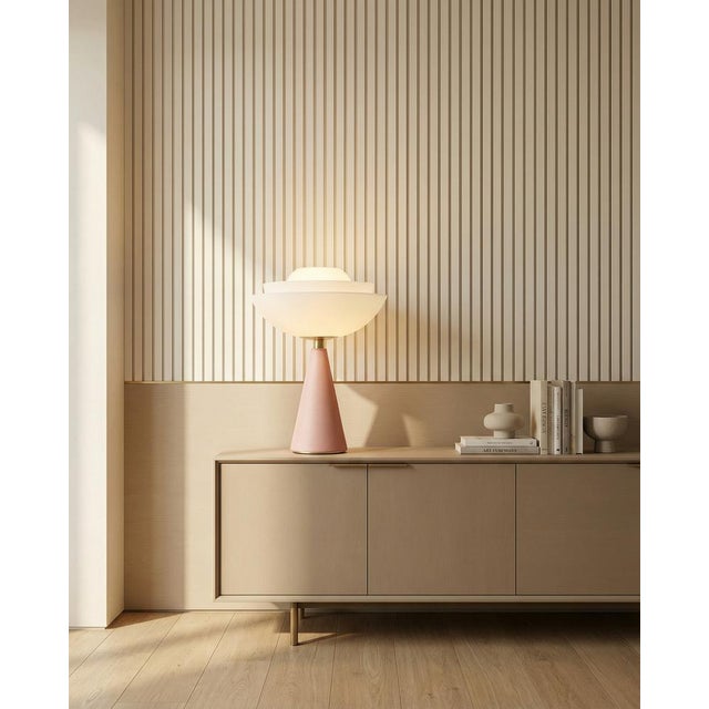 The painted aluminum or brass cone is the stem of this magical flower, which grows thinner and welcomes the luminous soul....