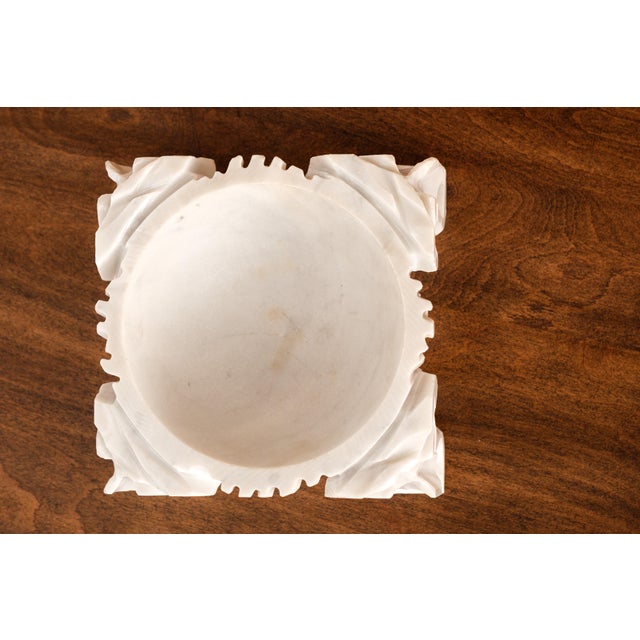 Vintage Art Deco Carrara Marble Valet Tray For Sale In Chicago - Image 6 of 12