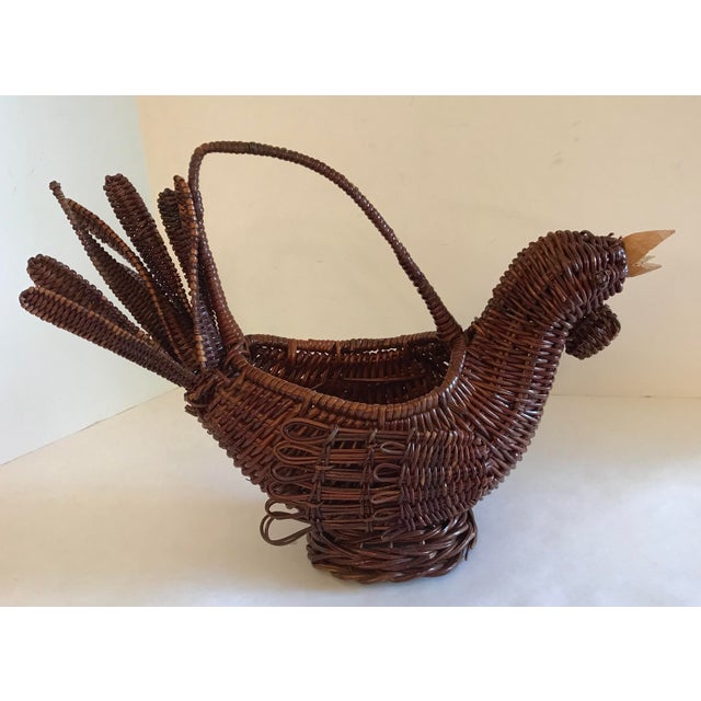 Vintage Wicker Chicken Basket Chairish