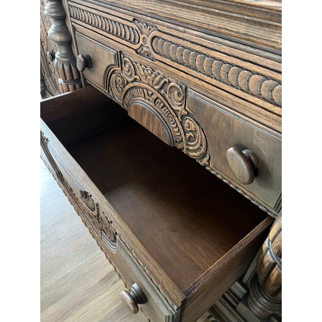 Antique 19th Century French Renaissance Sideboard, Buffet, Credenza, Changing Table, Dresser For Sale In Tulsa - Image 6 of 12