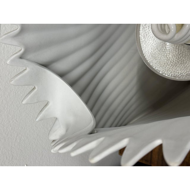 White Italian Bisque Porcelain Lamps For Sale - Image 8 of 12
