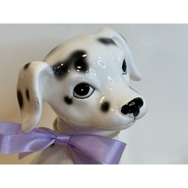 1990s Vintage MCM Otagiri Dalmatian Dog Ceramic Bookends -Set of 2 For Sale - Image 5 of 8