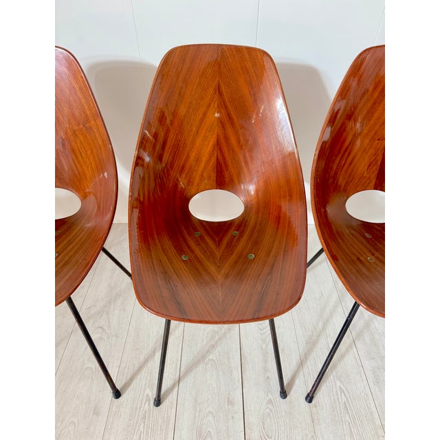 Vintage Medea Chairs by Vittorio Nobili for Fratelli Tagliabue, 1950s, Set of 6 For Sale - Image 12 of 15