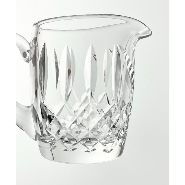 1980s Waterford “Lismore” Crystal Creamer & Open Sugar Bowl Set For Sale - Image 10 of 12