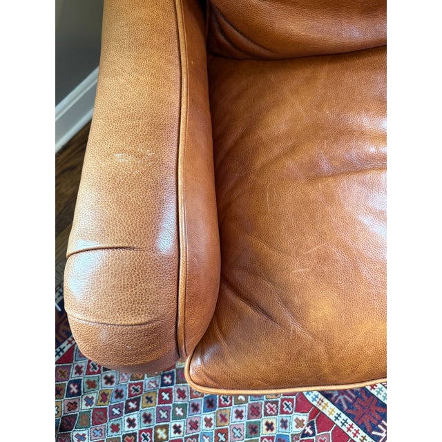 1990s Whittemore-Sherrill Leather Club Chair For Sale - Image 4 of 6