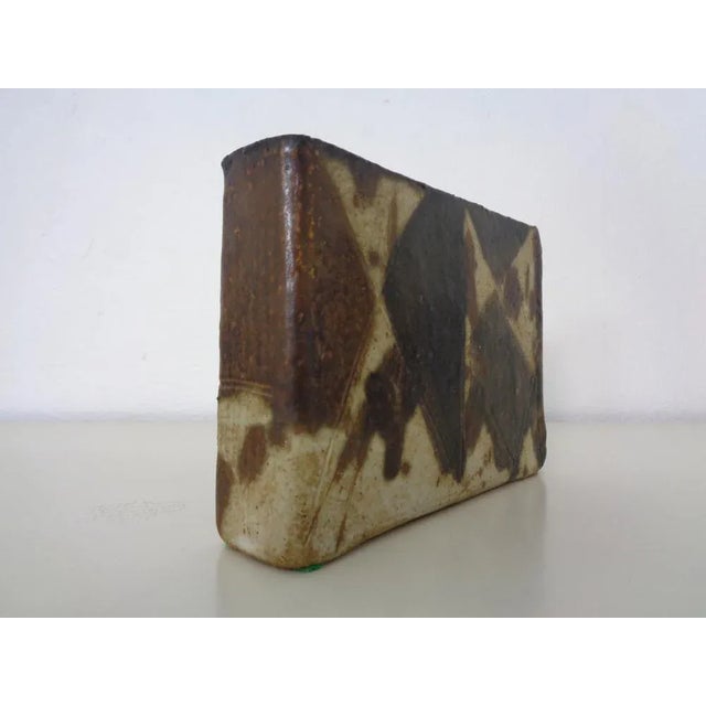 Vintage Glazed Studio Ceramic Vase from Trille Jørgensen, Denmark, 1970s For Sale - Image 4 of 14