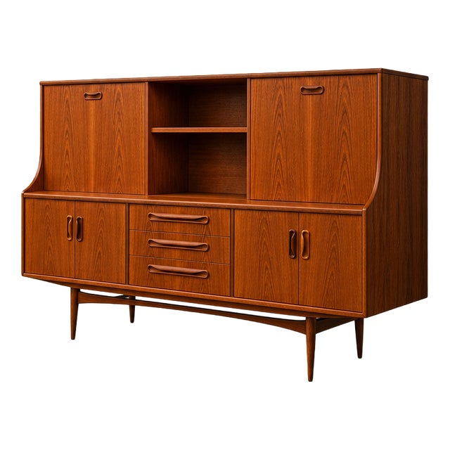Vintage Fresco Teak High Sideboard from G-Plan, 1970s For Sale