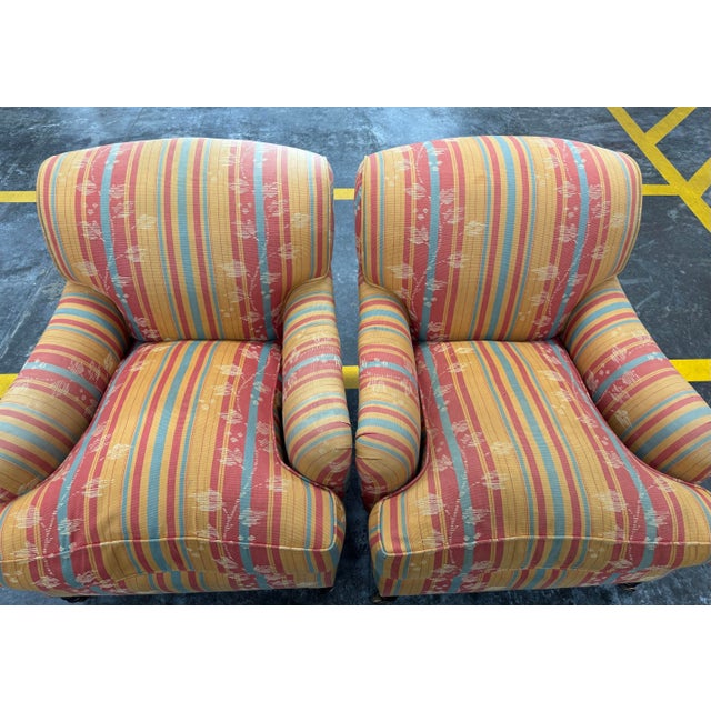 George Smith Standard Arm Chairs For Sale - Image 9 of 10