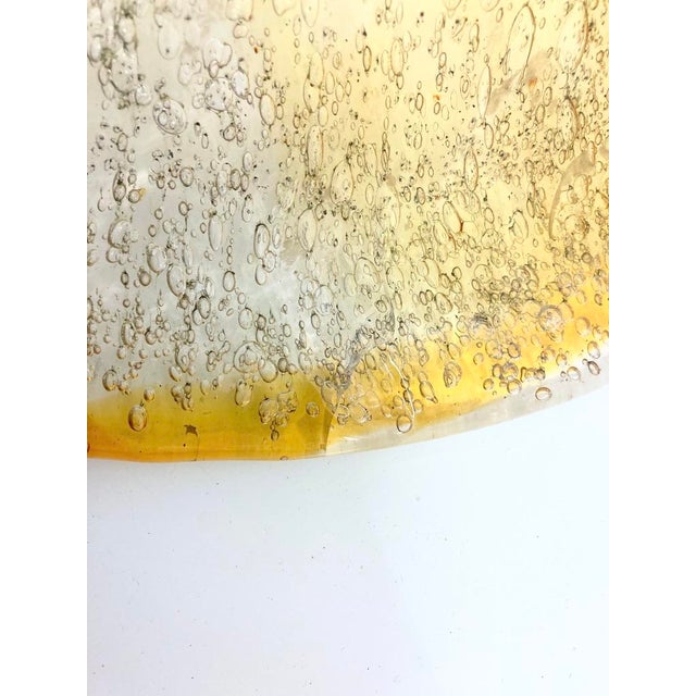 Mushroom Table Lamp in Glass, Travertine, and Brass, 1970s For Sale - Image 14 of 17