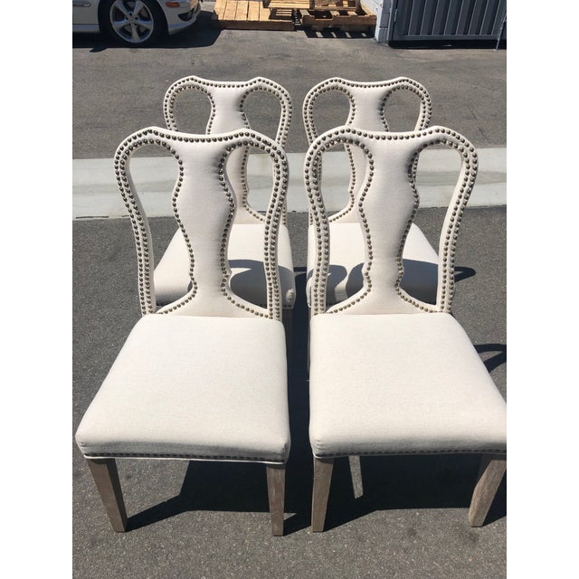 Upholstered Queen Anne Dining Chairs Set of 4 Chairish