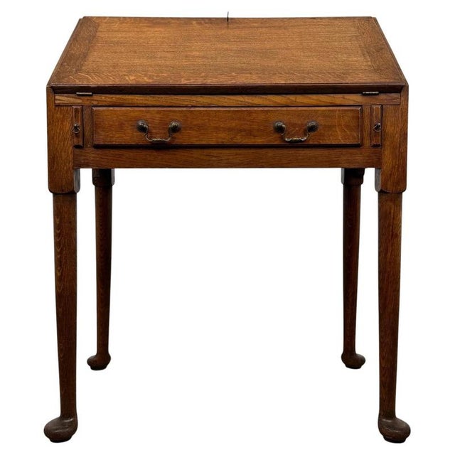 Antique 20th Century Golden Oak Bureau For Sale - Image 14 of 14