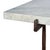 Schumacher 19th Century French Campaign Marble Table For Sale - Image 4 of 6
