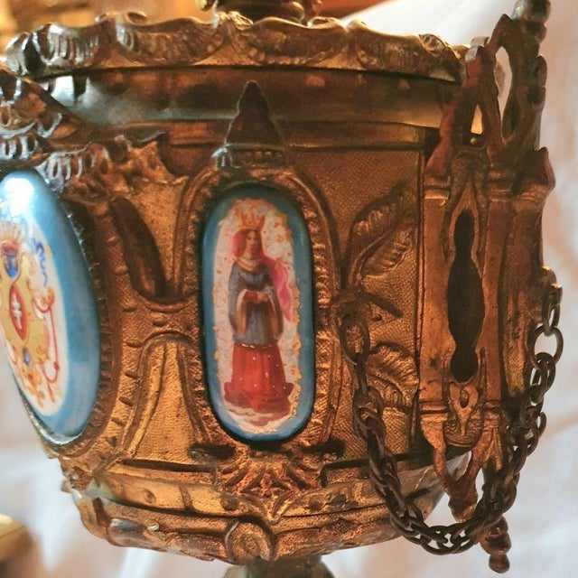 Neo-Gothic Perfume Burner in Bronze and Sèvres Porcelain For Sale - Image 12 of 18