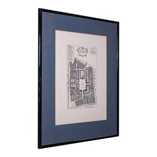 Vintage 18th Century Street Map, London, Covent Garden, the Strand, Cartography For Sale