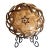 Mid 20th-Century Polish Tatza-Influenced Plaited Weave Rattan Center Star Shallow “Bowl Basket” For Sale