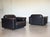 Mid-Century Modern Leather Model DS 101 Armchairs from de Sede, 1970s, Set of 2 For Sale - Image 3 of 13