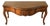 Early 20th Century Walnut 3 Drawer Shell Console Motif Design For Sale