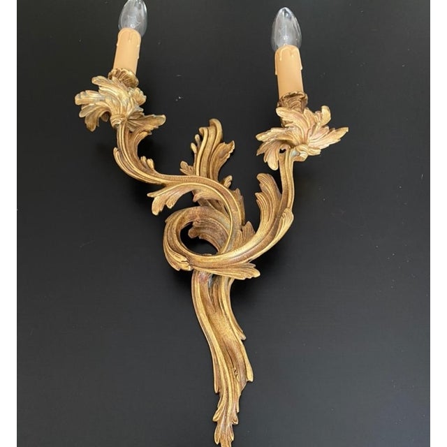 Bronze Sconces, 1930s, Set of 2 For Sale - Image 10 of 11