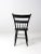 Late 19th Century Antique Primitive Black Plank Seat Chair For Sale - Image 5 of 9