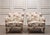 Art Nouveau Swedish Grace Lounge Chairs in Floral Jacquard, 1940s, Set of 2 For Sale - Image 15 of 16