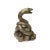 Chinese Oriental Silver Pewter Color Metal Fengshui Snake Ingot Figure For Sale In San Francisco - Image 6 of 6