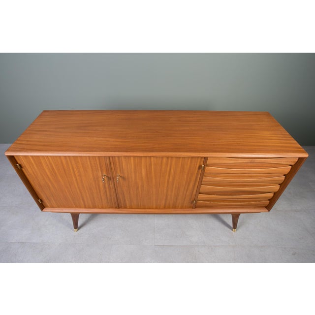 Scandinavian Mid-Century Modern Sideboard in Teak by Sven Andersen For Sale - Image 10 of 15