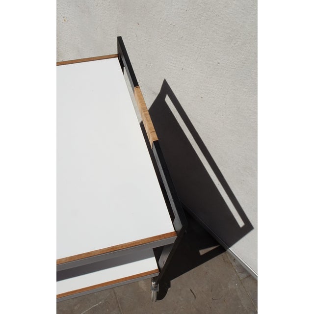 Minimalist Austrian Bar Cart attributed to Carl Auböck, 1960 For Sale - Image 17 of 18